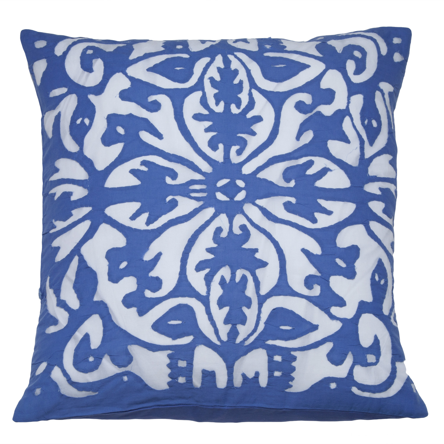 Rumana Applique Pillow Cover - Periwinkle